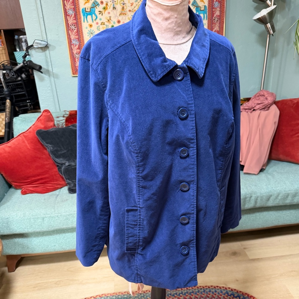 Blue Button-Up Jacket - image 3